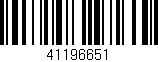 Código de barras (EAN, GTIN, SKU, ISBN): '41196651'