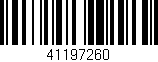 Código de barras (EAN, GTIN, SKU, ISBN): '41197260'