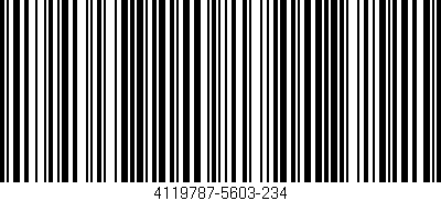 Código de barras (EAN, GTIN, SKU, ISBN): '4119787-5603-234'