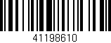 Código de barras (EAN, GTIN, SKU, ISBN): '41198610'