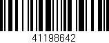 Código de barras (EAN, GTIN, SKU, ISBN): '41198642'