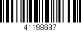 Código de barras (EAN, GTIN, SKU, ISBN): '41198687'
