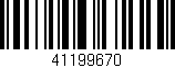 Código de barras (EAN, GTIN, SKU, ISBN): '41199670'