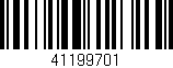 Código de barras (EAN, GTIN, SKU, ISBN): '41199701'