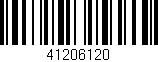 Código de barras (EAN, GTIN, SKU, ISBN): '41206120'