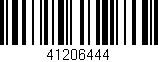 Código de barras (EAN, GTIN, SKU, ISBN): '41206444'