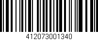 Código de barras (EAN, GTIN, SKU, ISBN): '412073001340'
