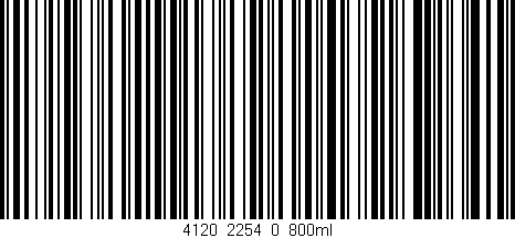 Código de barras (EAN, GTIN, SKU, ISBN): '4120_2254_0_800ml'
