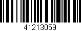 Código de barras (EAN, GTIN, SKU, ISBN): '41213059'