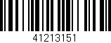 Código de barras (EAN, GTIN, SKU, ISBN): '41213151'