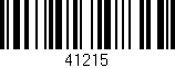 Código de barras (EAN, GTIN, SKU, ISBN): '41215'