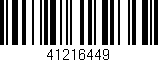 Código de barras (EAN, GTIN, SKU, ISBN): '41216449'