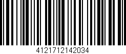 Código de barras (EAN, GTIN, SKU, ISBN): '4121712142034'