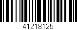 Código de barras (EAN, GTIN, SKU, ISBN): '41218125'