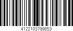 Código de barras (EAN, GTIN, SKU, ISBN): '4122103799653'