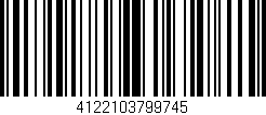 Código de barras (EAN, GTIN, SKU, ISBN): '4122103799745'