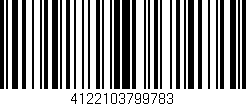 Código de barras (EAN, GTIN, SKU, ISBN): '4122103799783'