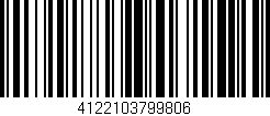 Código de barras (EAN, GTIN, SKU, ISBN): '4122103799806'