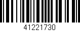 Código de barras (EAN, GTIN, SKU, ISBN): '41221730'