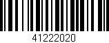 Código de barras (EAN, GTIN, SKU, ISBN): '41222020'