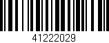 Código de barras (EAN, GTIN, SKU, ISBN): '41222029'