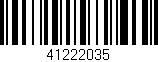 Código de barras (EAN, GTIN, SKU, ISBN): '41222035'