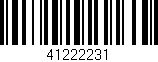 Código de barras (EAN, GTIN, SKU, ISBN): '41222231'