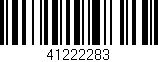 Código de barras (EAN, GTIN, SKU, ISBN): '41222283'