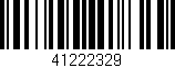 Código de barras (EAN, GTIN, SKU, ISBN): '41222329'
