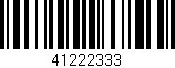 Código de barras (EAN, GTIN, SKU, ISBN): '41222333'
