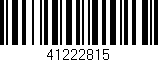 Código de barras (EAN, GTIN, SKU, ISBN): '41222815'