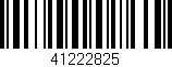 Código de barras (EAN, GTIN, SKU, ISBN): '41222825'