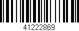 Código de barras (EAN, GTIN, SKU, ISBN): '41222869'
