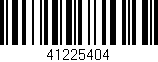 Código de barras (EAN, GTIN, SKU, ISBN): '41225404'