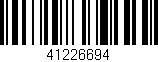 Código de barras (EAN, GTIN, SKU, ISBN): '41226694'