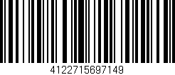 Código de barras (EAN, GTIN, SKU, ISBN): '4122715697149'