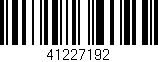 Código de barras (EAN, GTIN, SKU, ISBN): '41227192'