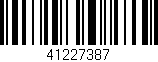 Código de barras (EAN, GTIN, SKU, ISBN): '41227387'