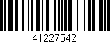 Código de barras (EAN, GTIN, SKU, ISBN): '41227542'