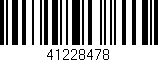 Código de barras (EAN, GTIN, SKU, ISBN): '41228478'