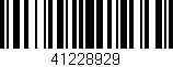 Código de barras (EAN, GTIN, SKU, ISBN): '41228929'