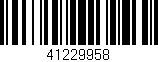 Código de barras (EAN, GTIN, SKU, ISBN): '41229958'