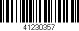 Código de barras (EAN, GTIN, SKU, ISBN): '41230357'