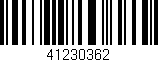 Código de barras (EAN, GTIN, SKU, ISBN): '41230362'