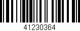 Código de barras (EAN, GTIN, SKU, ISBN): '41230364'