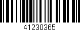 Código de barras (EAN, GTIN, SKU, ISBN): '41230365'