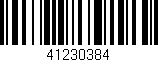 Código de barras (EAN, GTIN, SKU, ISBN): '41230384'