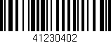 Código de barras (EAN, GTIN, SKU, ISBN): '41230402'