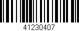 Código de barras (EAN, GTIN, SKU, ISBN): '41230407'