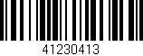 Código de barras (EAN, GTIN, SKU, ISBN): '41230413'